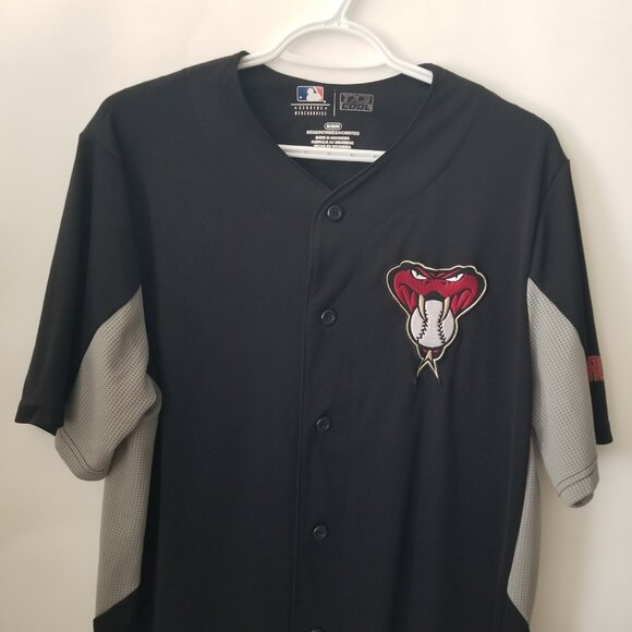 Arizona Diamondbacks MLB Original Merchandise Men M Black Button Up Jersey Shirt - Picture 4 of 16